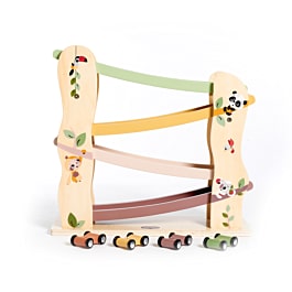 Boho Chic Rennwagenrampe aus Holz