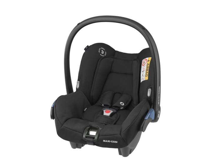 Kinderautositz Babyschale Autositz schwarz/weiß/pink Gruppe 0+ 0-13 kg 