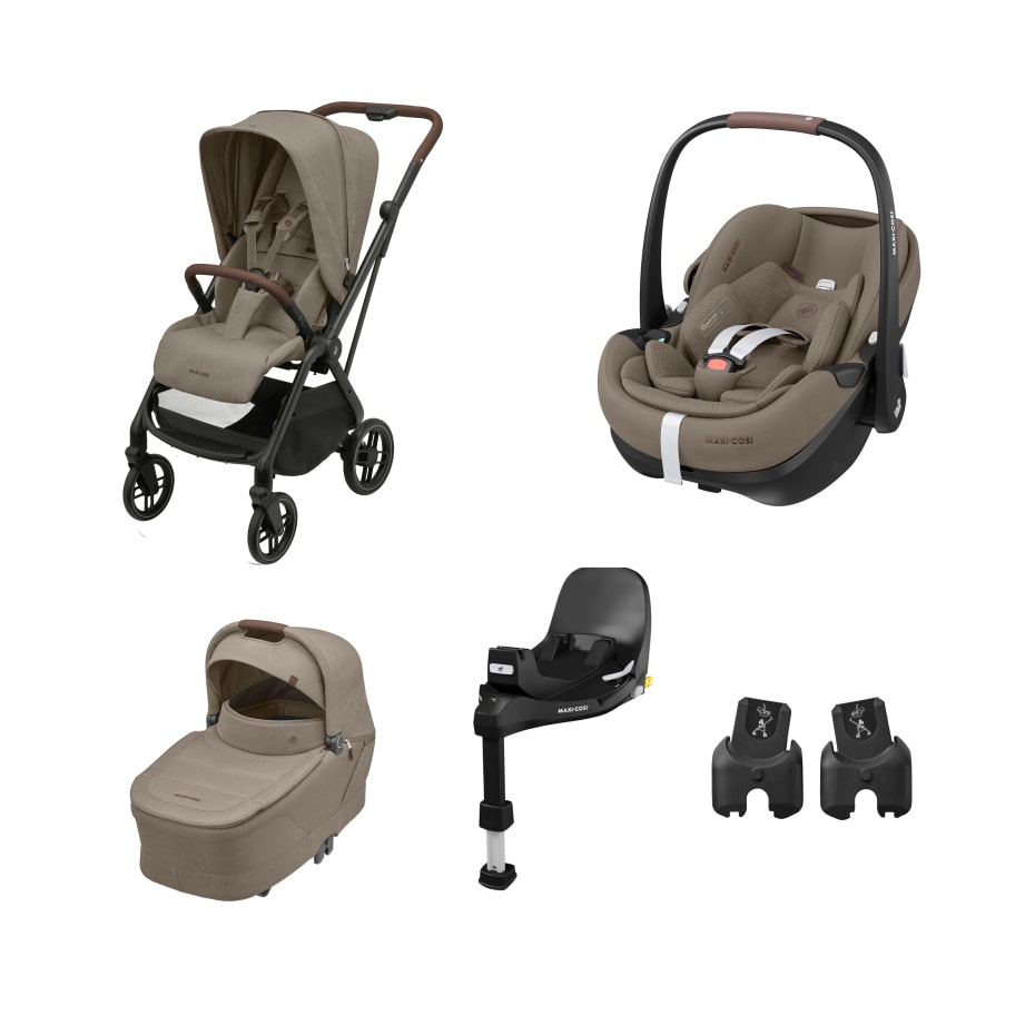 Leona + Sense + Pebble 360 Pro + FamilyFix 360 Pro + Babyschalen-Adapter